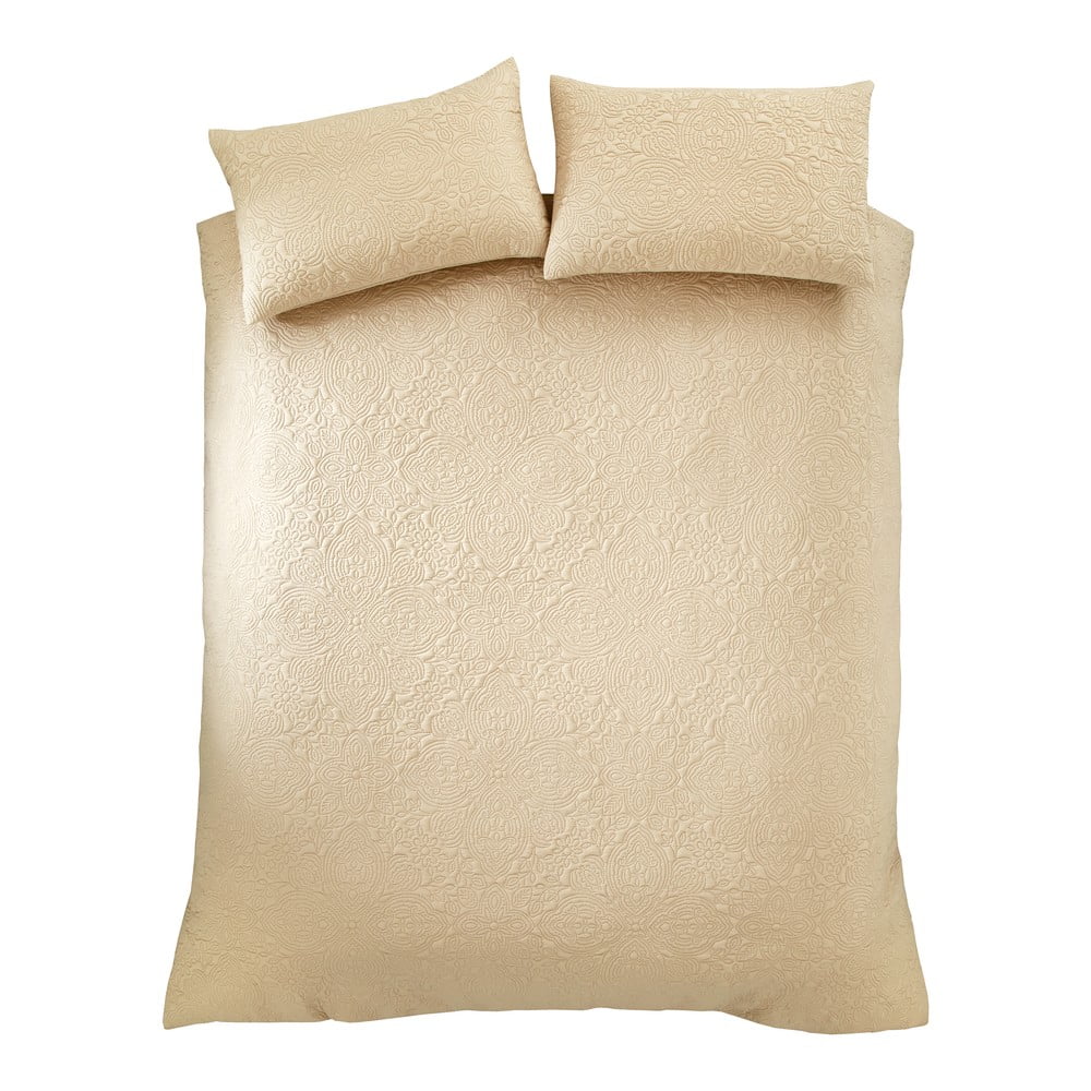 Bézs kétszemélyes hosszabbított ágyneműhuzat 230x220 cm Casablanca Pinsonic – Pineapple Elephant