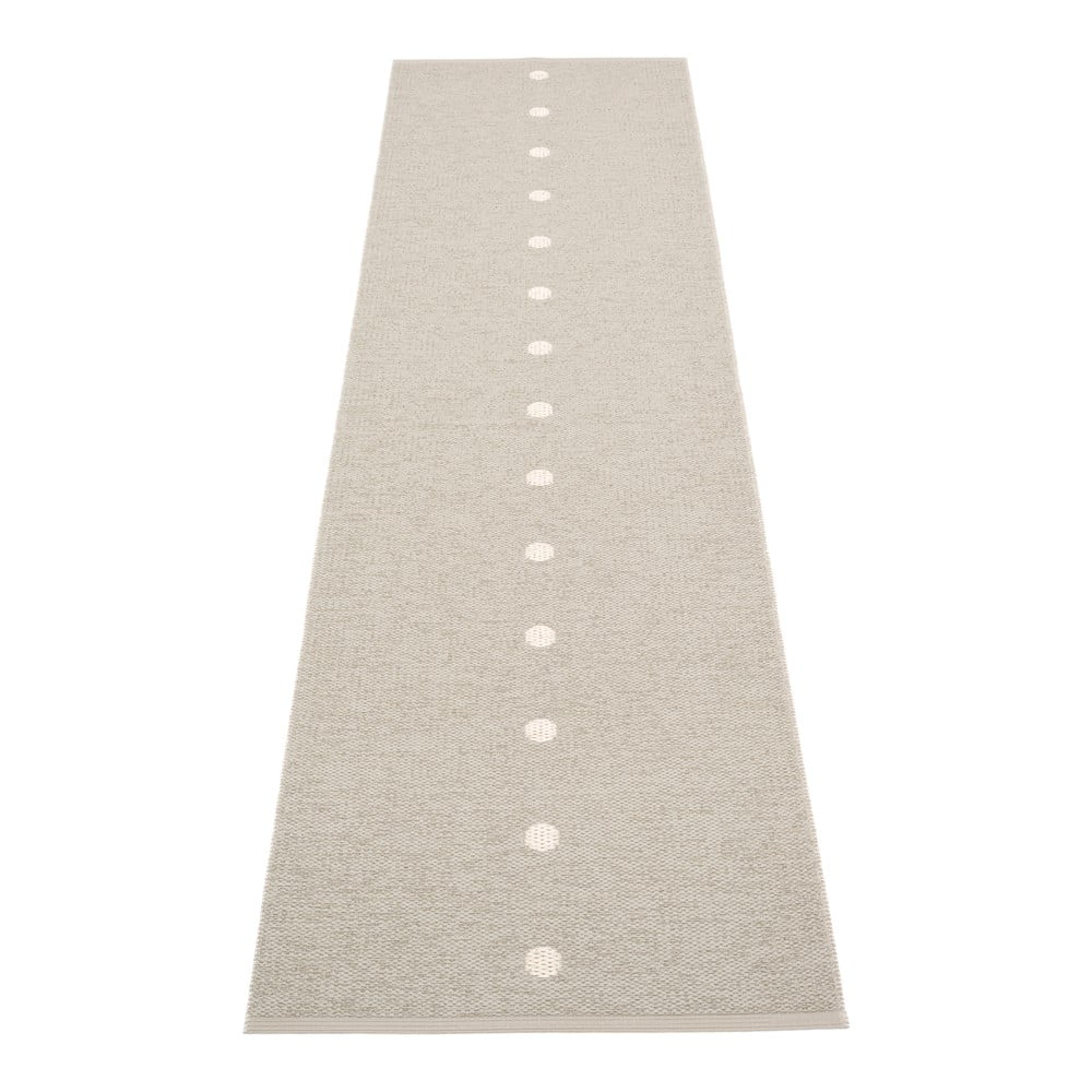 Bézs-krémszínű kültéri-beltéri futószőnyeg 70x280 cm Peg Linen Vanilla – Pappelina