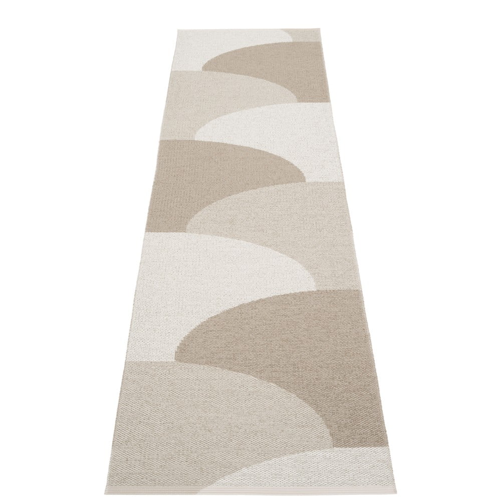 Bézs kültéri-beltéri futószőnyeg 70x270 cm Hill Dark Linen – Pappelina