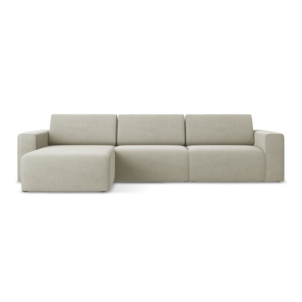 Bézs moduláris sarokkanapé (bal oldali) Kalea – Makamii