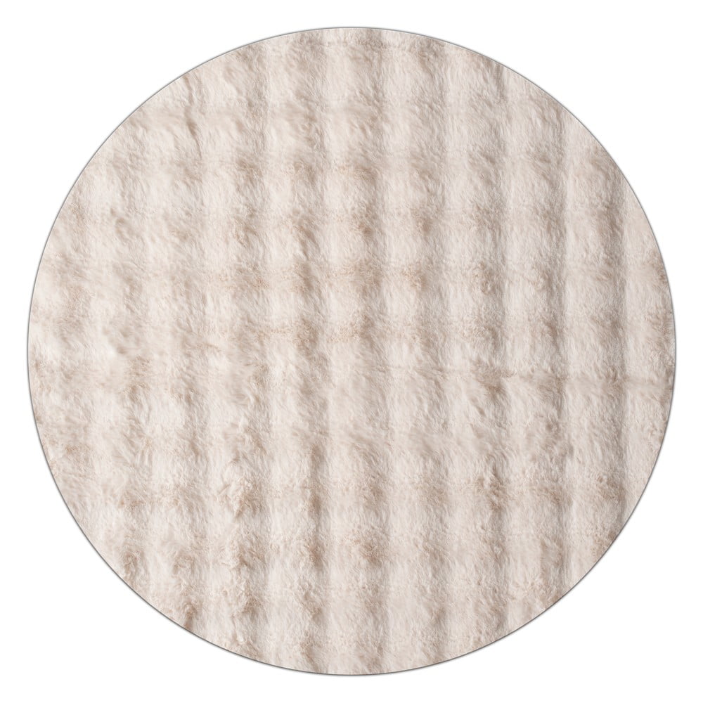 Bézs mosható kerek szőnyeg ø 145 cm Bubbly – Oyo Concept