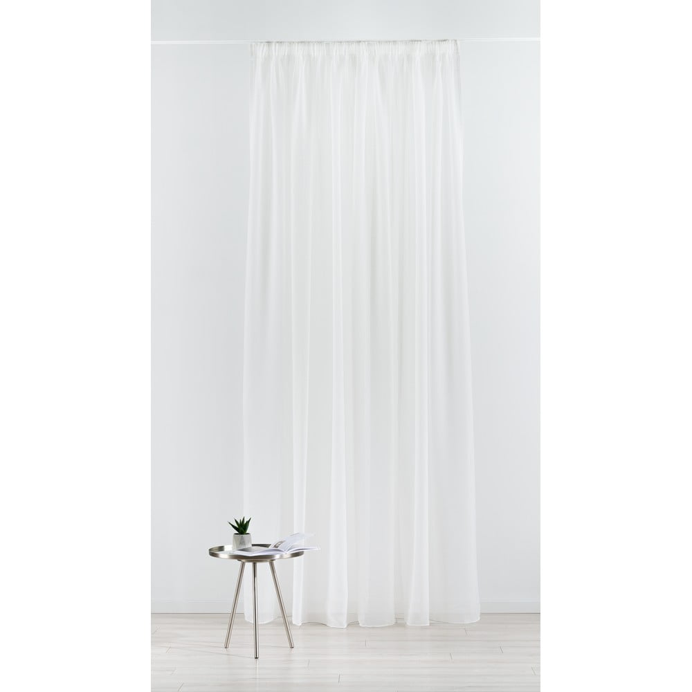 Bézs voile fényáteresztő függöny 140x245 cm Crush – Mendola Fabrics