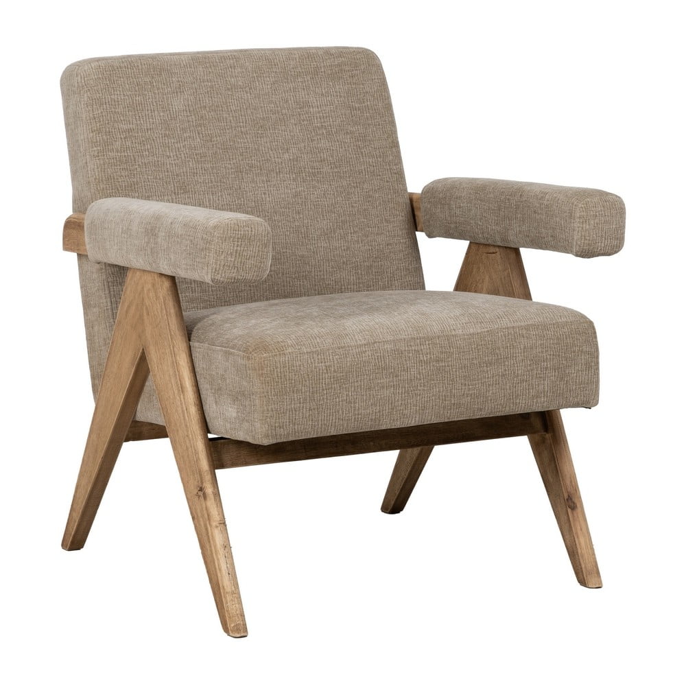 Bézs zsenília fotel Rest – Ixia