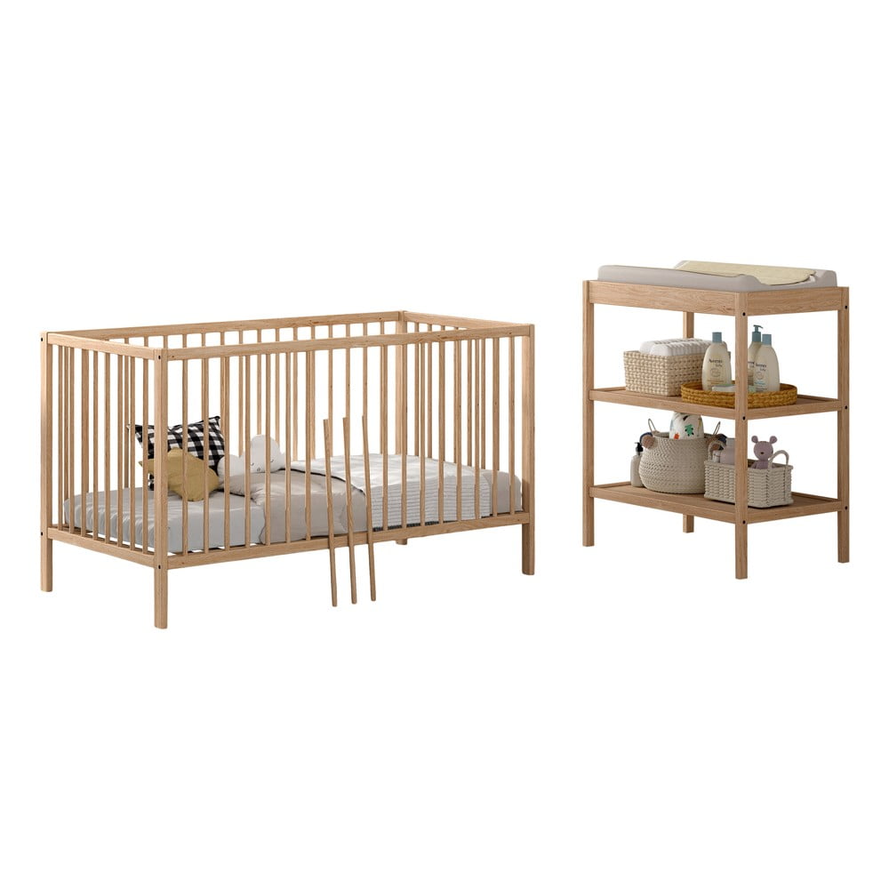 Bükkfa gyerek bútor szett 2 db-os Dino – Vipack