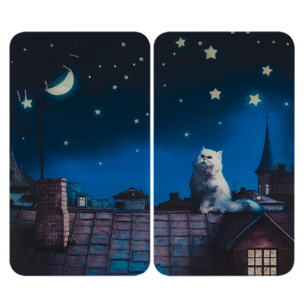 Edzett üveg tűzhely fedőlap szett 2 db-os 30x52 cm – Maximex