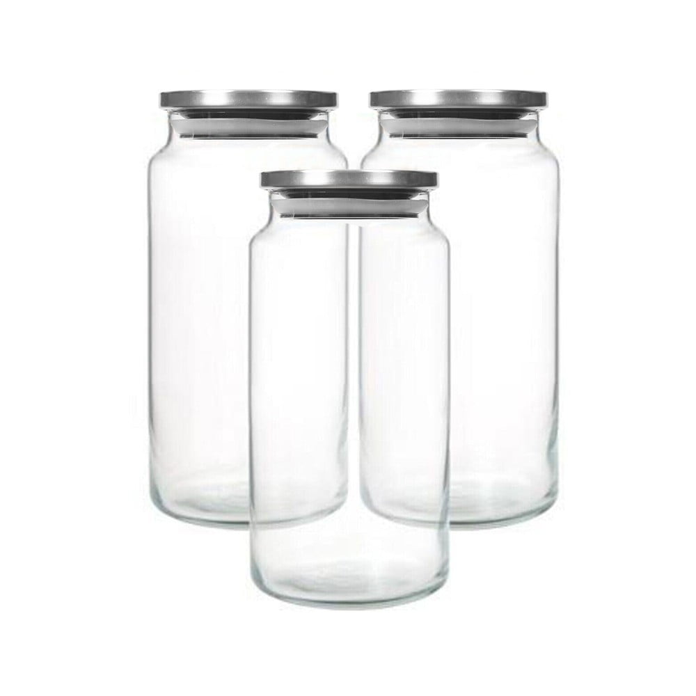 Élelmiszertartó üveg doboz szett 3 db-os – Hermia