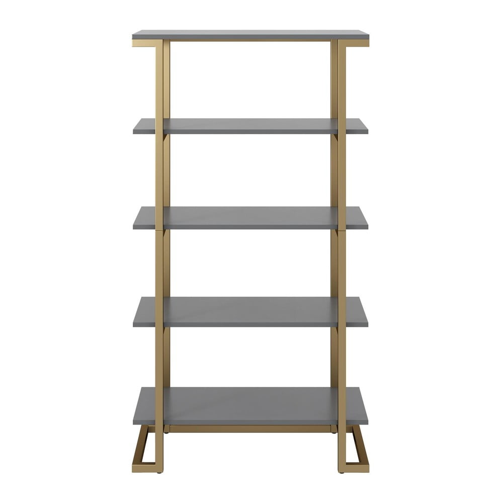 Ella szürke-aranyszínű polcos állvány - CosmoLiving by Cosmopolitan