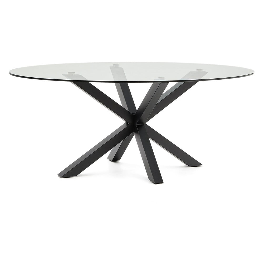 Étkezőasztal üveg asztallappal 100x200 cm Argo – Kave Home