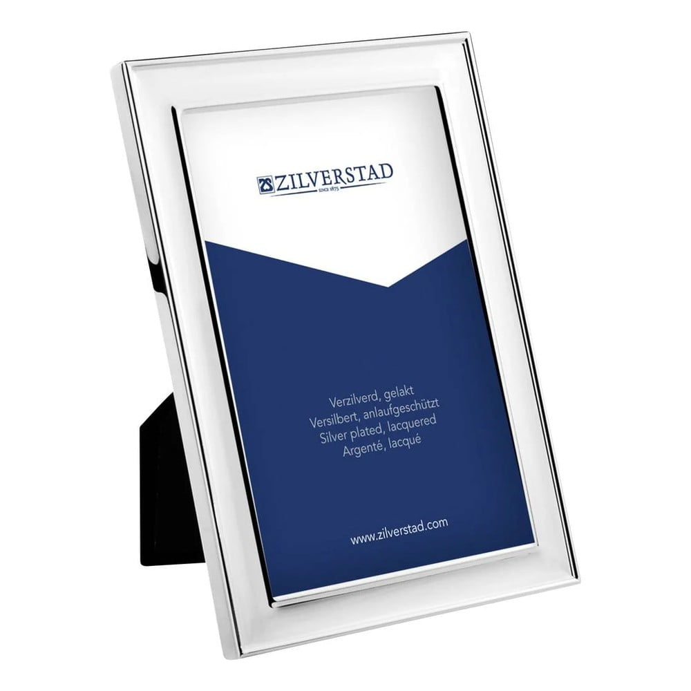 Ezüstszínű fém álló képkeret 15x20 cm Berlin – Zilverstad