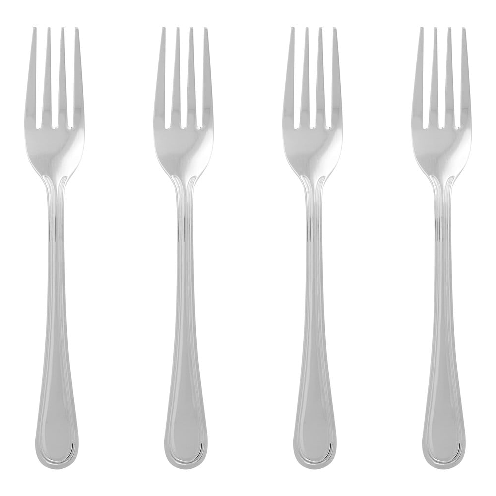Ezüstszínű rozsdamentes acél villa szett 4 db-os Classic – Premier Housewares