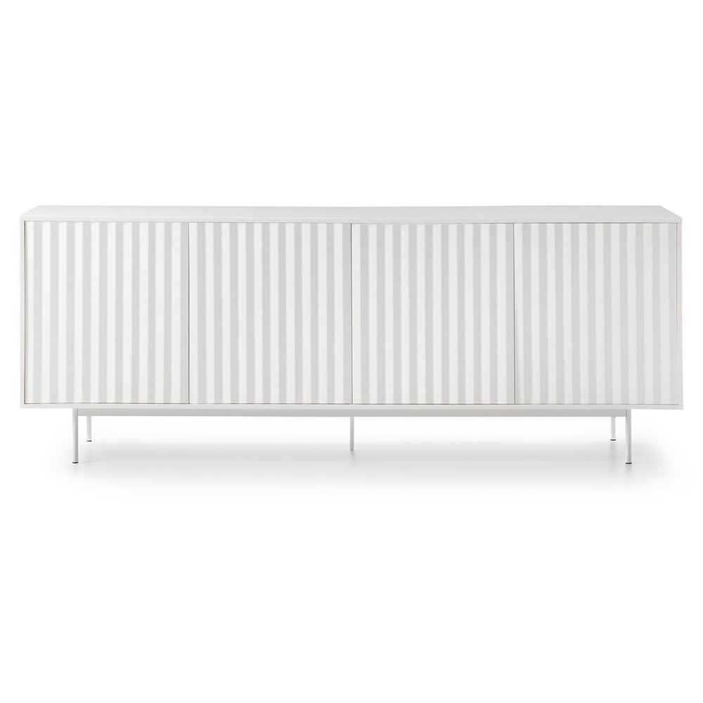 Fehér alacsony komód 211x80 cm Sierra – Teulat