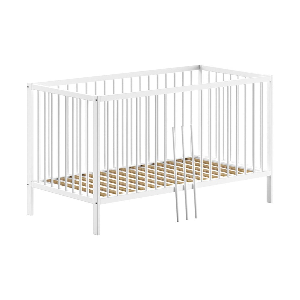 Fehér borovi fenyő babaágy 70x140 cm DINO – Vipack