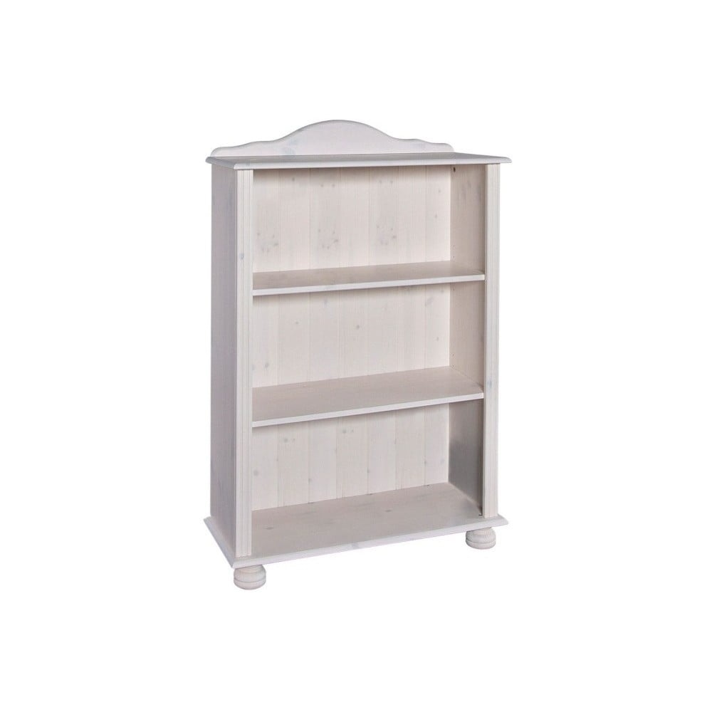 Fehér borovi fenyő könyvespolc 77x116 cm Ella – Støraa