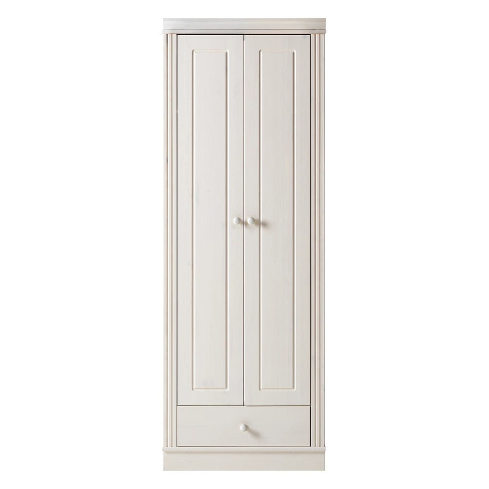 Fehér borovi fenyő ruhásszekrény 65x180 cm Anita – Støraa