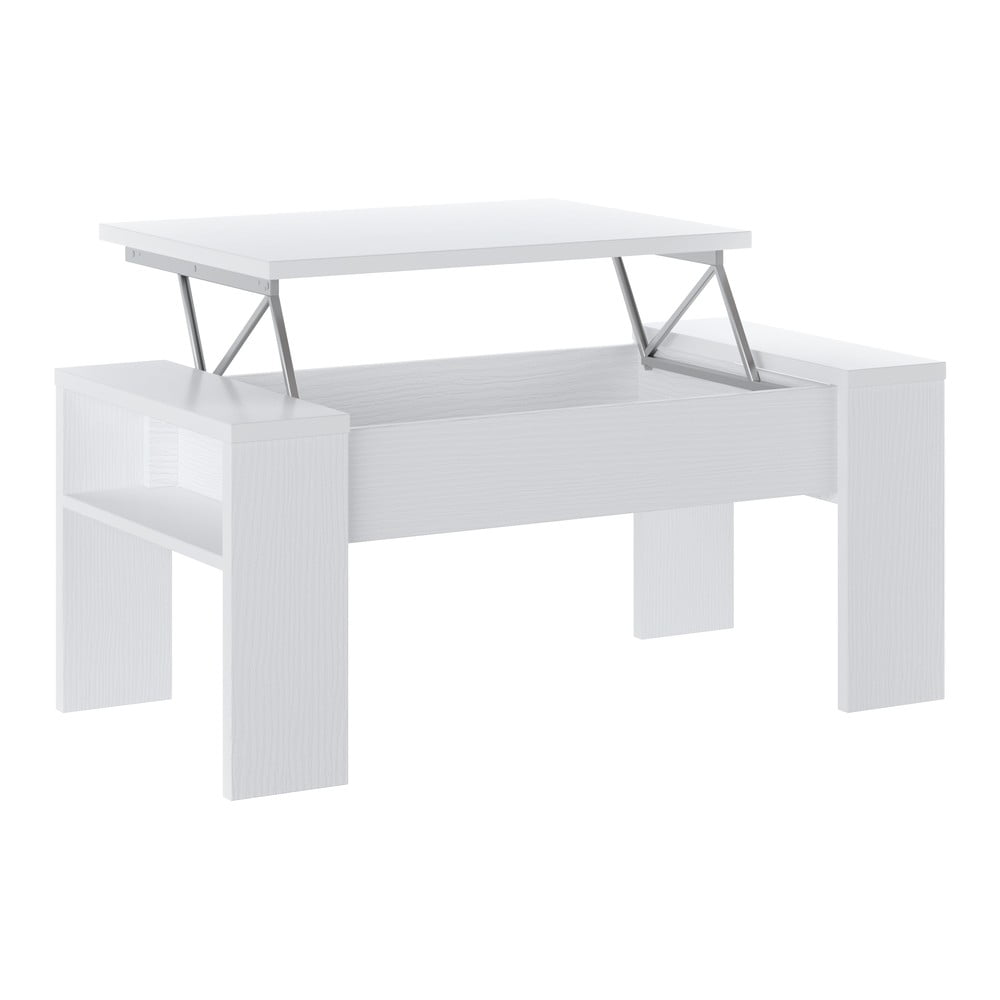 Fehér dohányzóasztal 50x98