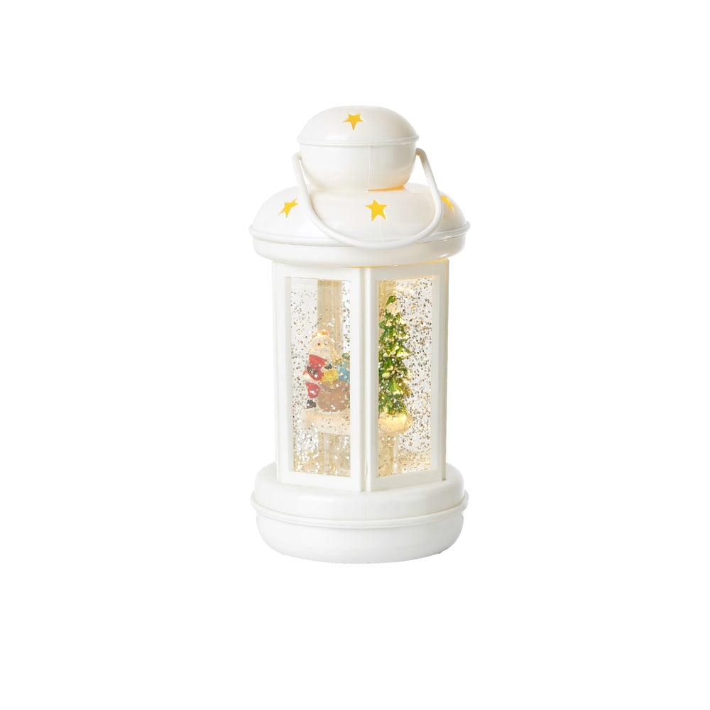 Fehér fénydekoráció karácsonyi mintával ø 10 cm Cosy – Markslöjd