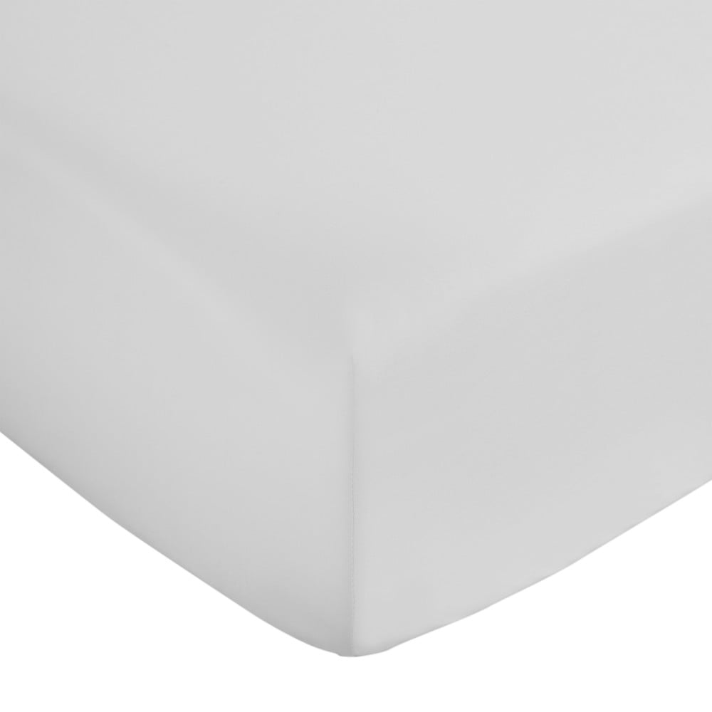 Fehér gumis pamut-szatén lepedő 150x200 cm Cotton Sateen – Bianca