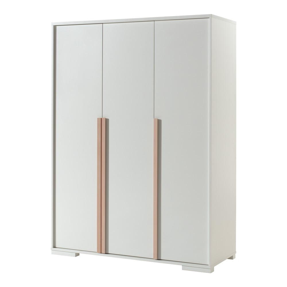 Fehér gyerek ruhásszekrény 146x195 cm London – Vipack