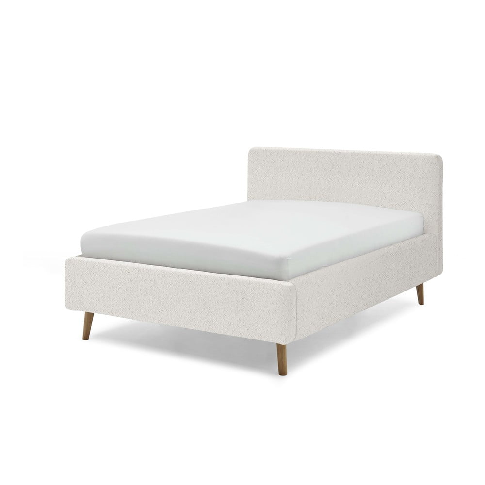 Fehér kárpitozott franciaágy 180x200 cm Mattis - Meise Möbel