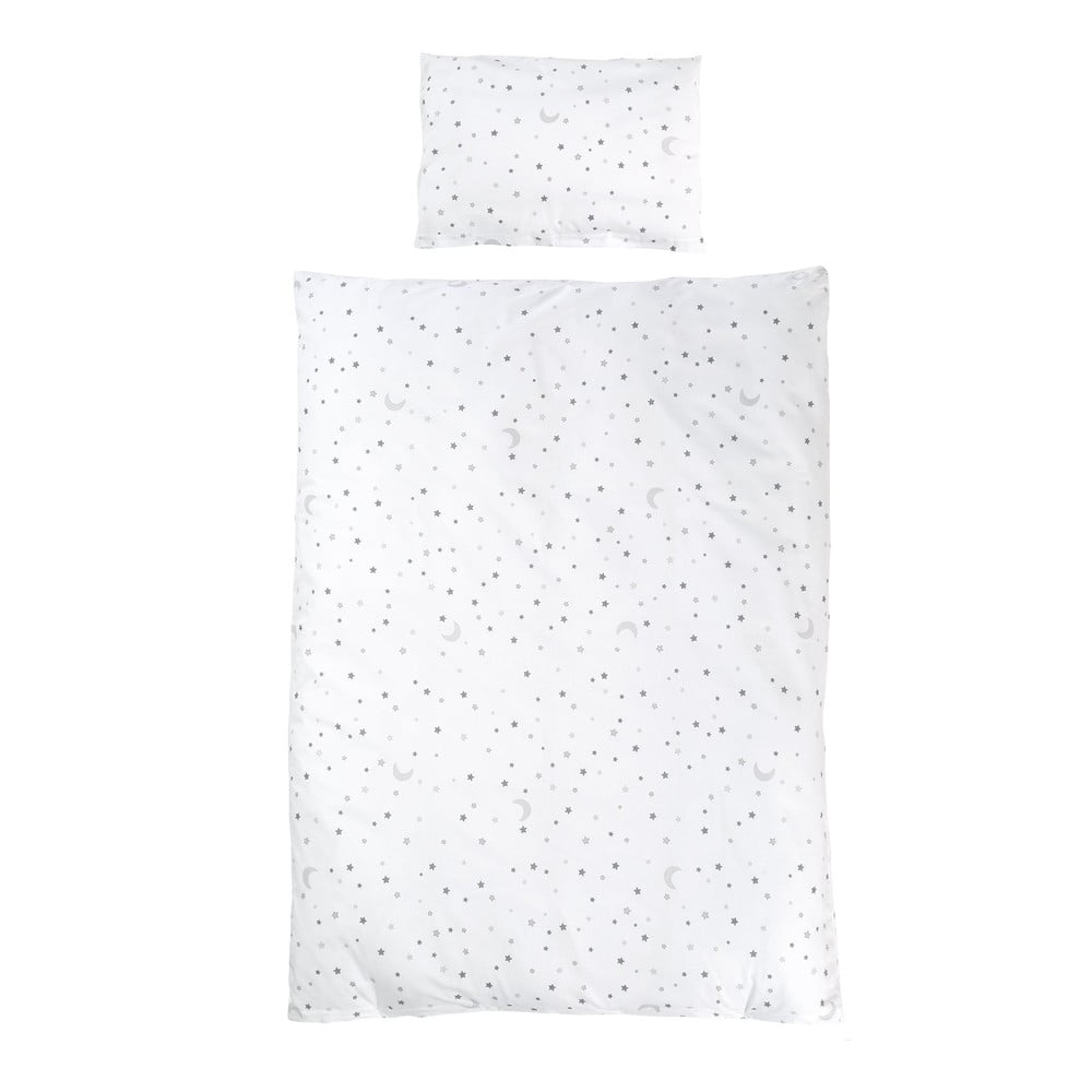 Fehér pamut gyerek ágyneműhuzat babaágyhoz 100x135 cm Sternenzauber – Roba