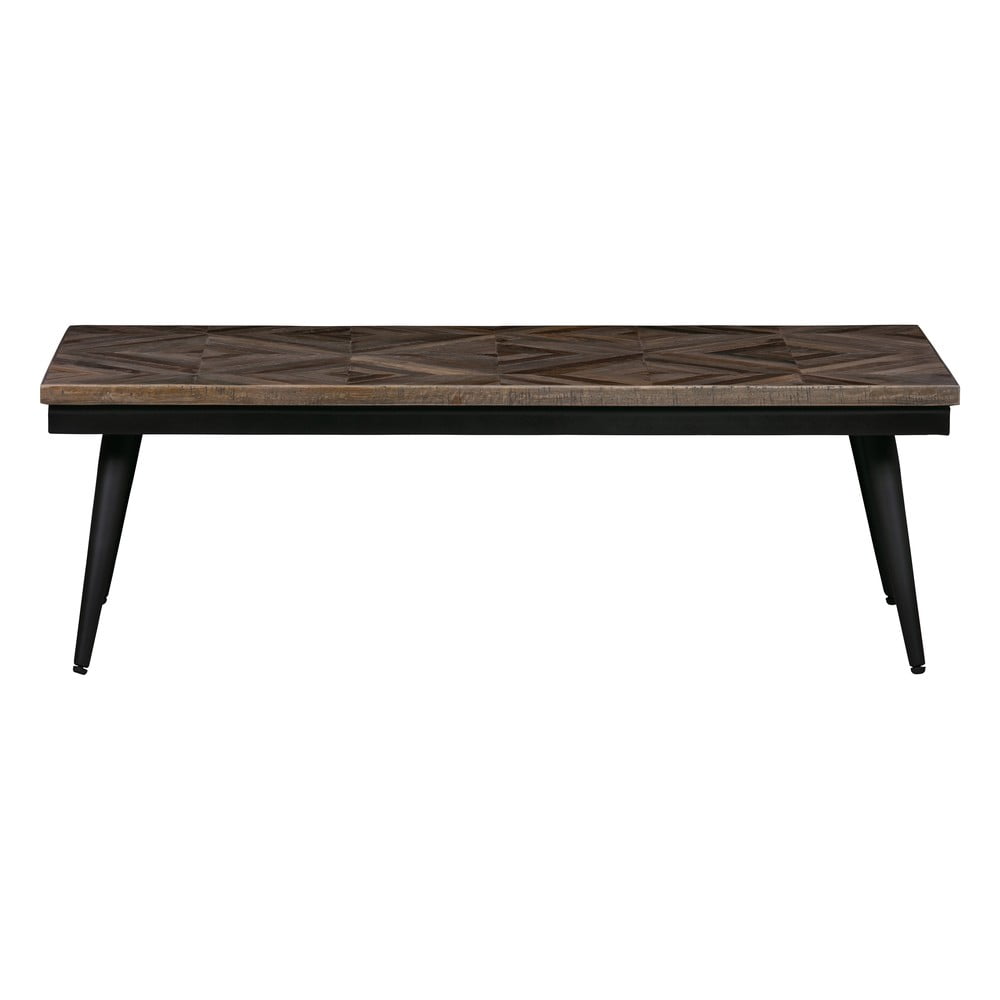 Fekete-barna dohányzóasztal 60x120 cm Rhombic – WOOOD