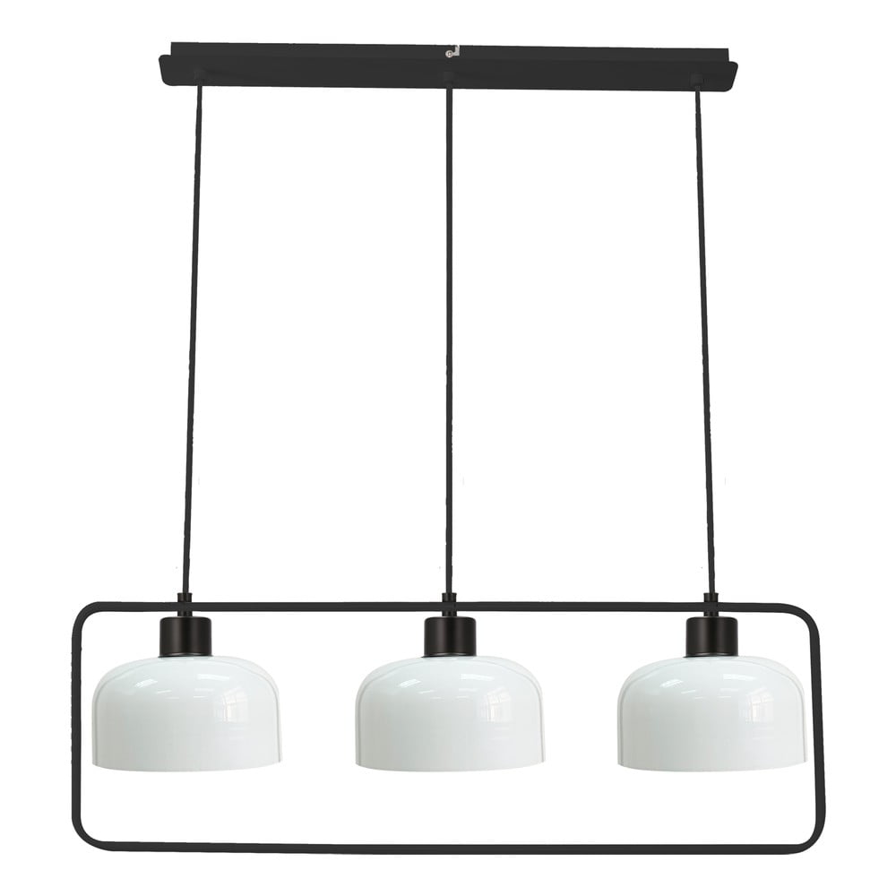 Fekete-fehér függőlámpa üveg búrával Zodiac – Candellux Lighting