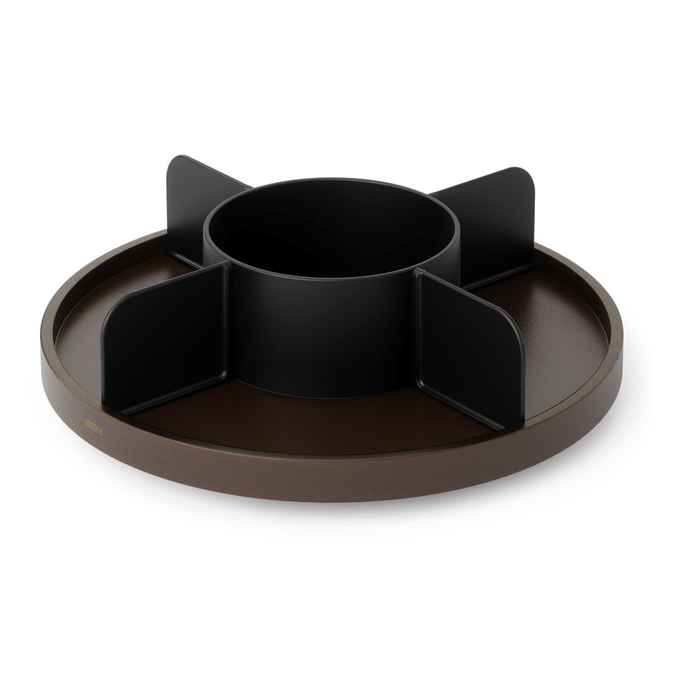 Fekete forgó fa fürdőszobai rendszerező kozmetikumokhoz Bellwood – Umbra