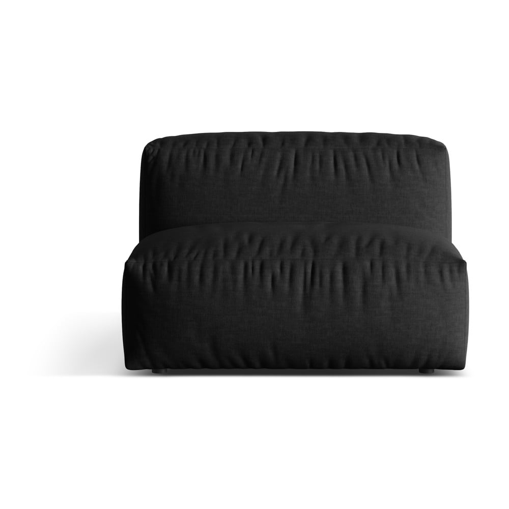Fekete kanapé modul (középső rész) Martina – Micadoni Home