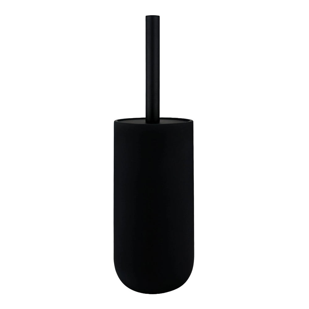 Fekete kerámia WC-kefe Lotus – Mette Ditmer Denmark