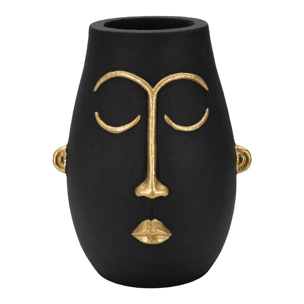 Fekete poligyanta váza 31 cm Tribal – Mauro Ferretti