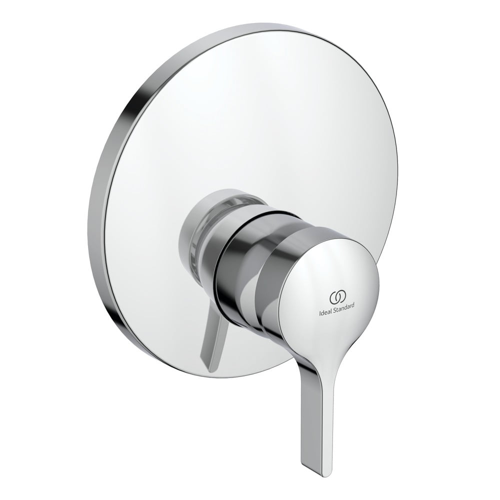 Fényes ezüstszínű csaptelep zuhanyhoz