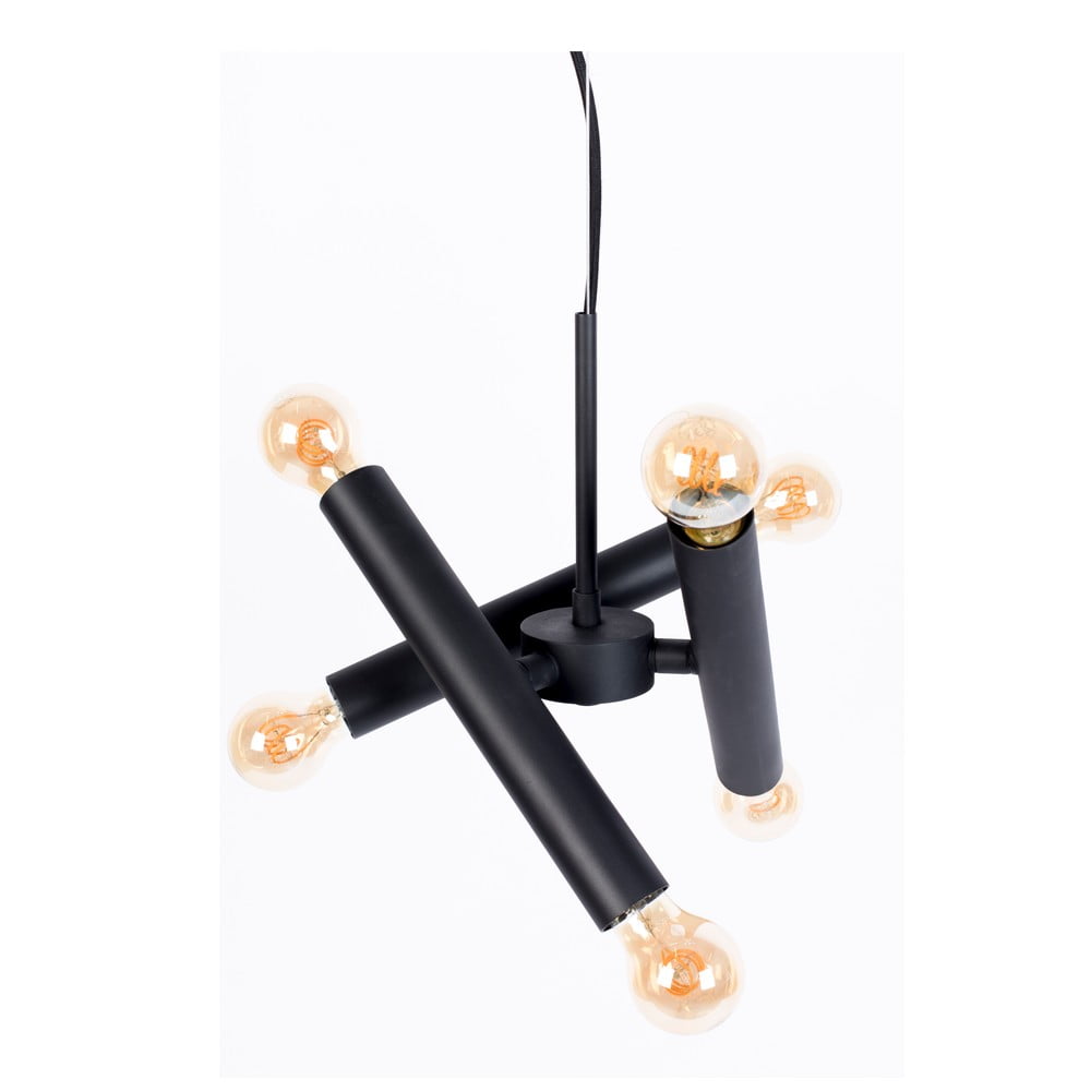 Fényes fekete dimmelhető függőlámpa Hawk – Zuiver