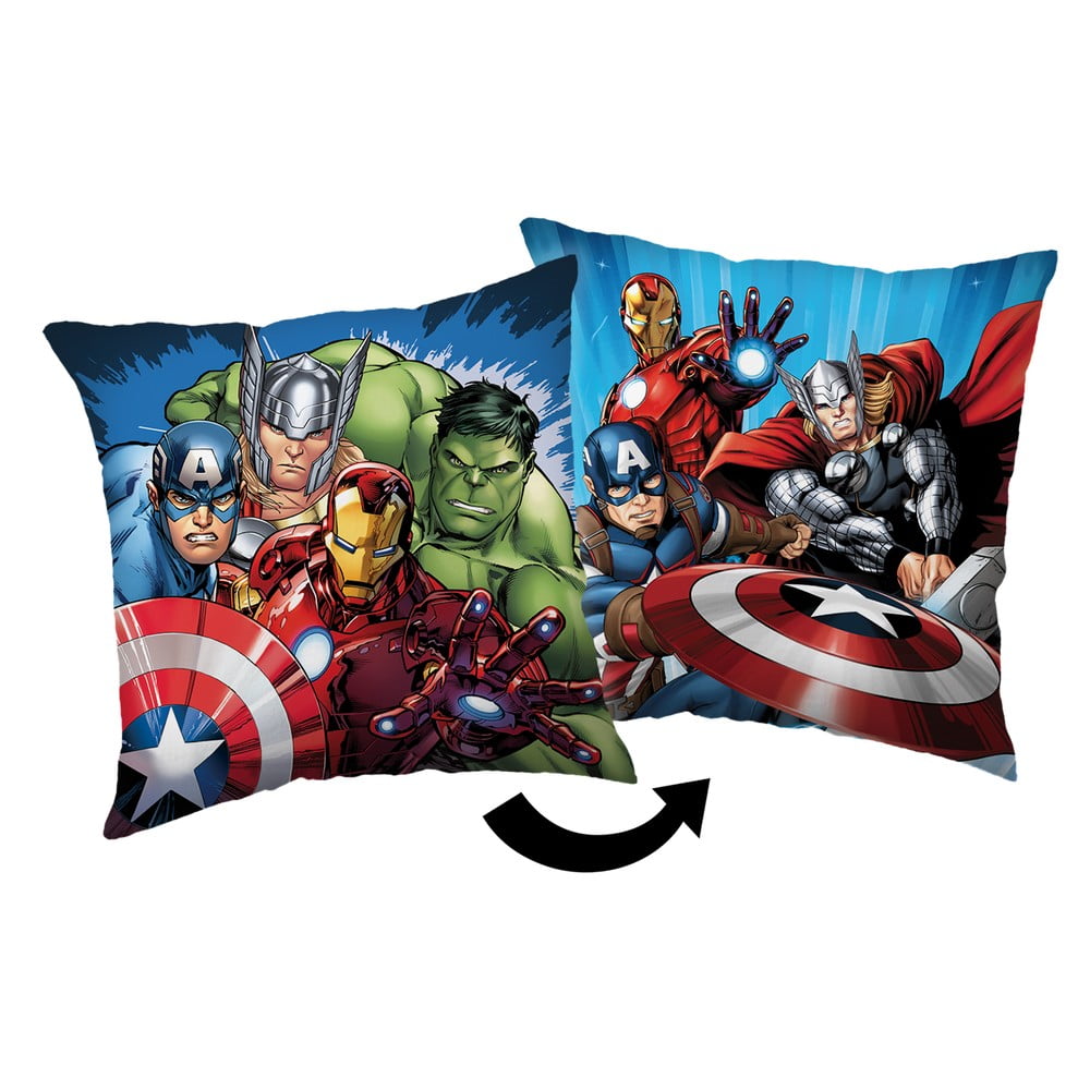 Fleece gyerek párna 40x40 cm Avengers "Heroes" – Jerry Fabrics