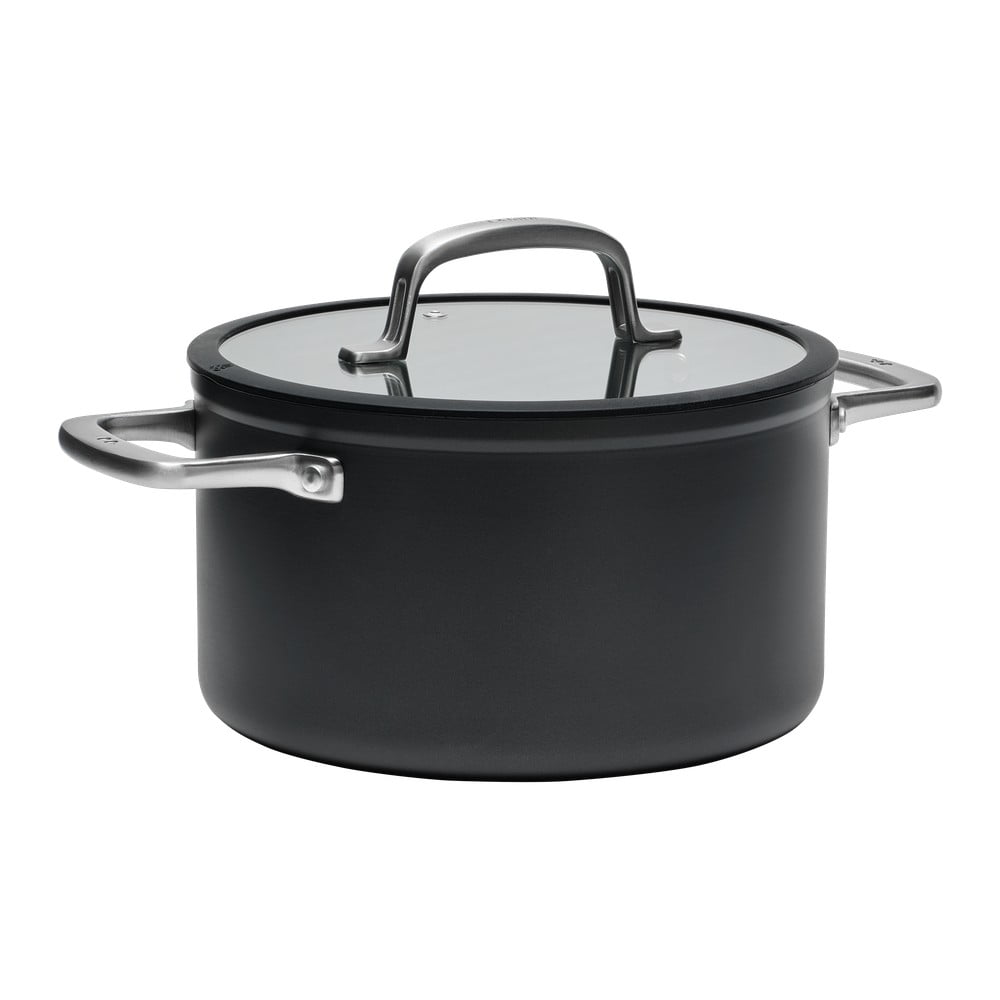 Indukciós tűzhelyhez alkalmas edény fedővel-kerámia felülettel 5