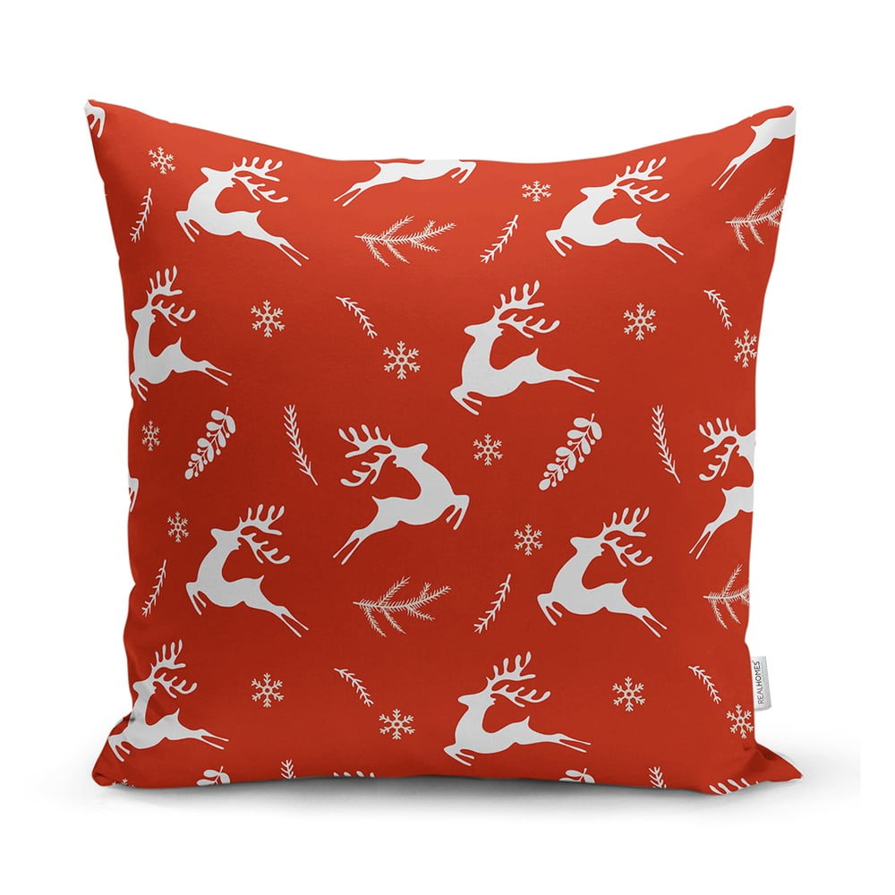 Karácsonyi mintás textil párnahuzat 43x43 cm – Mila Home