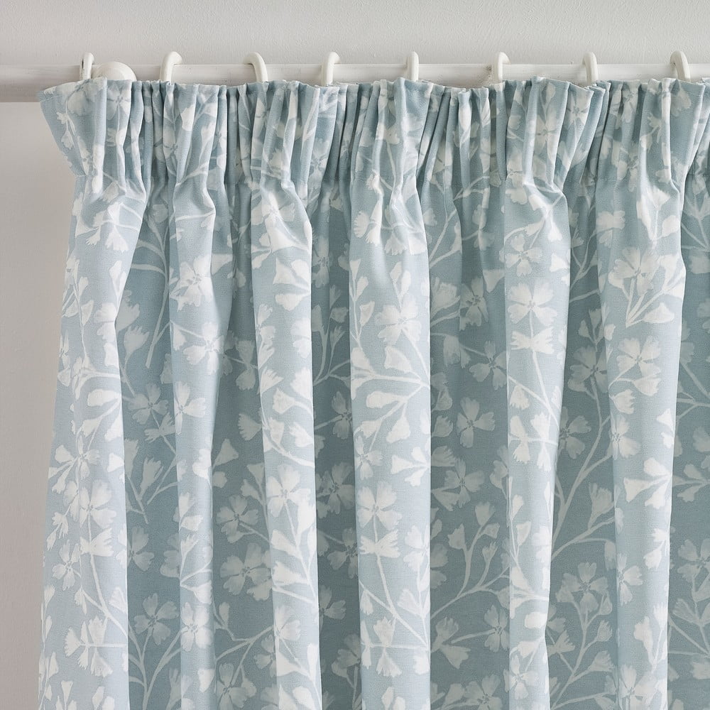 Kék függöny szett 2 db-os 168x229 cm Brooke Floral – Catherine Lansfield