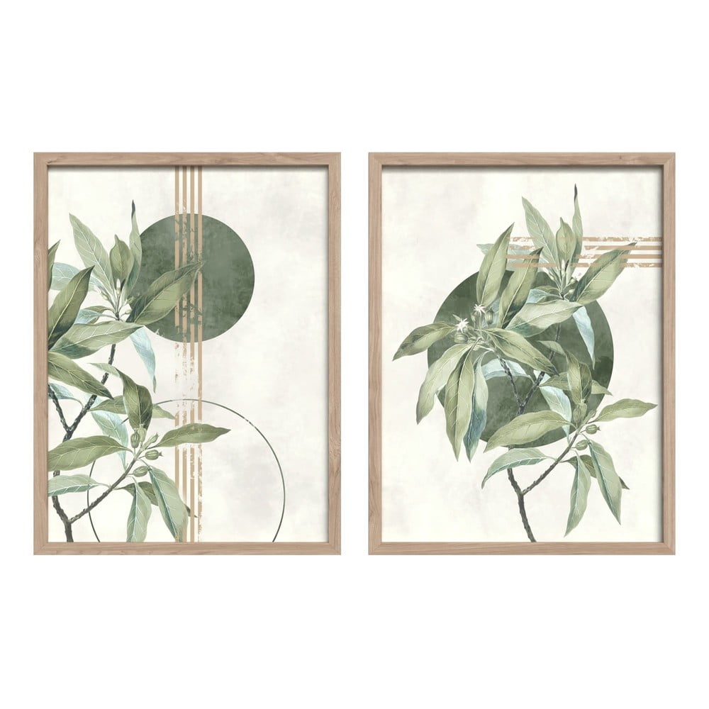 Kép szett 2 db-os 30x40 cm Green – Styler