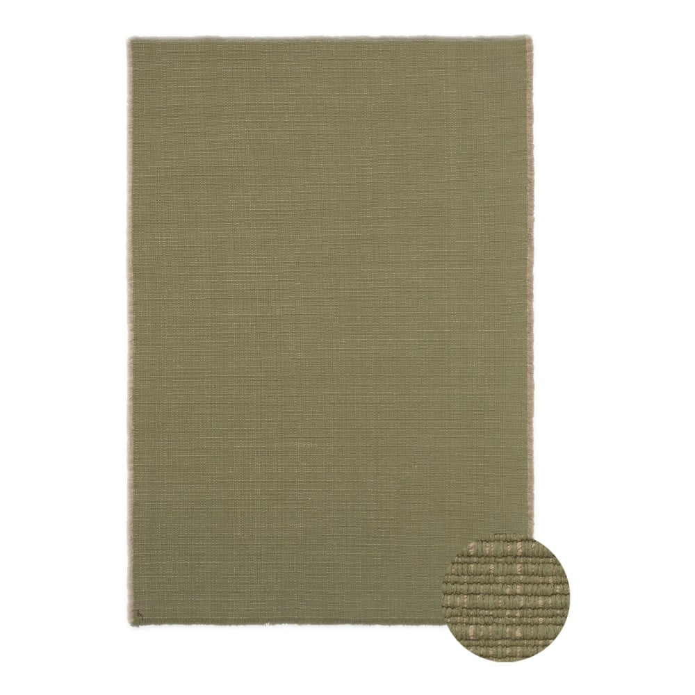 Khaki kézi szövésű pamut szőnyeg 140x200 cm Handloom – Lorena Canals