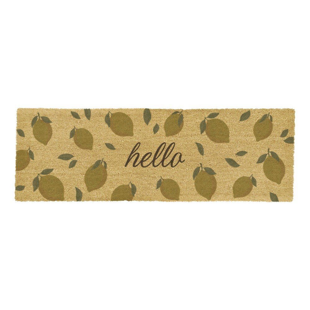 Kókuszrost lábtörlő 40x120 cm Hello Lemons – Artsy Doormats