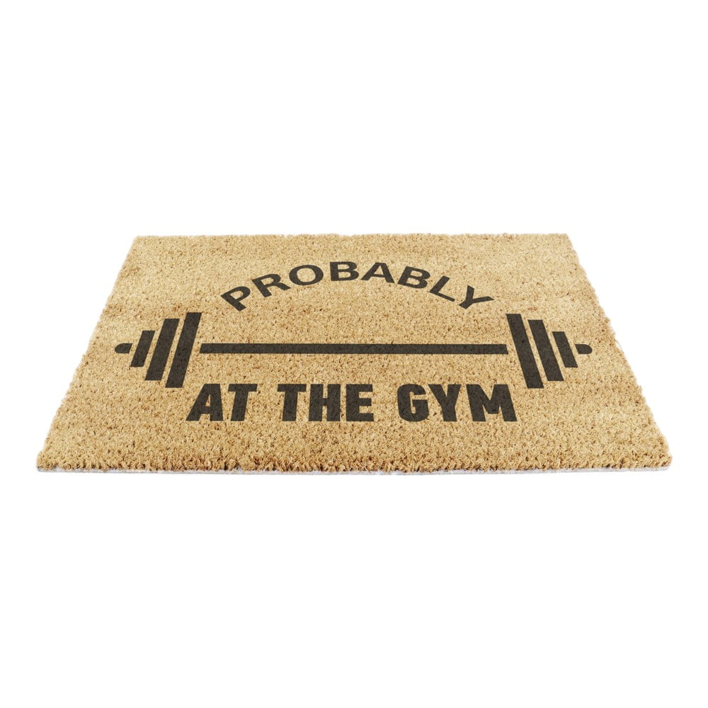 Kókuszrost lábtörlő 40x60 cm Probably At The Gym – Artsy Doormats