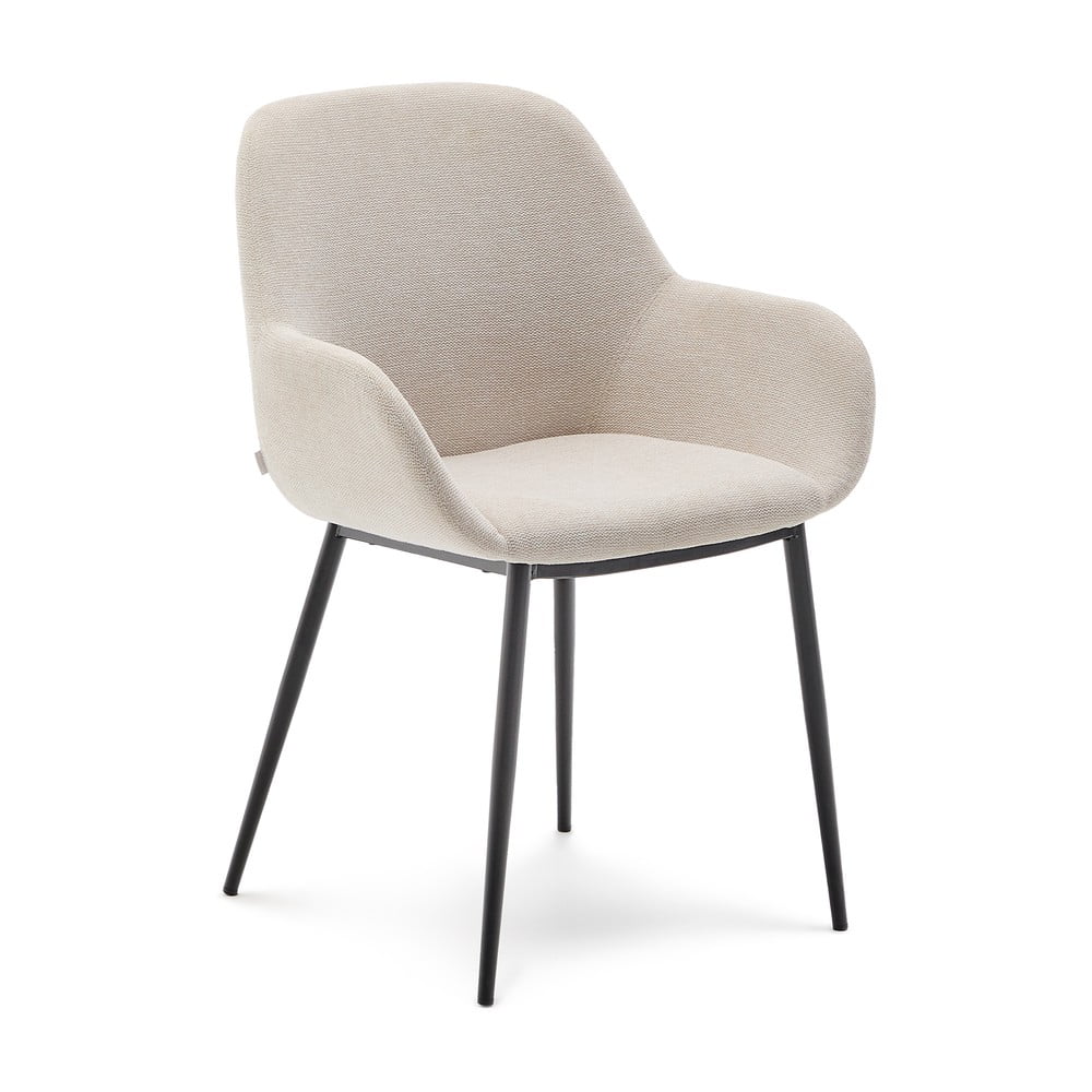 Krémszínű étkezőszék Konna – Kave Home