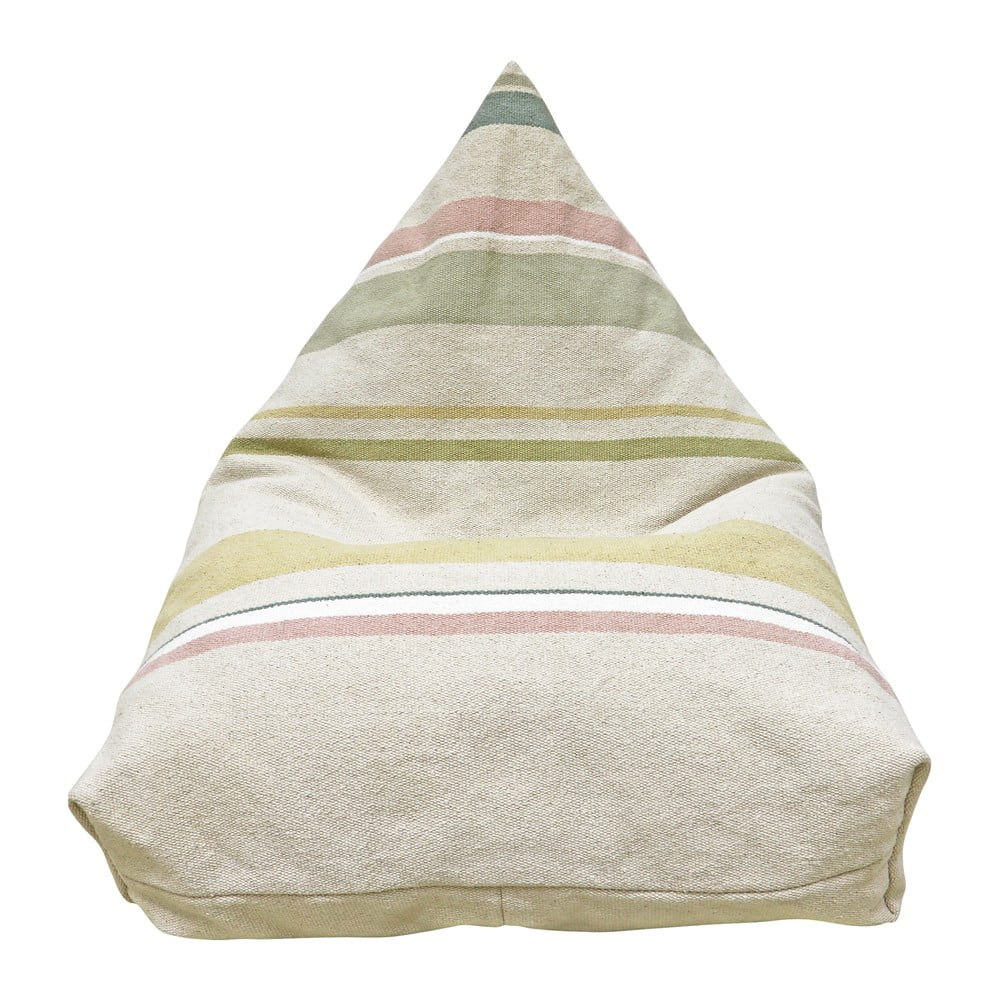 Krémszínű gyerek babzsák Cleo Multi Stripe – Lorena Canals