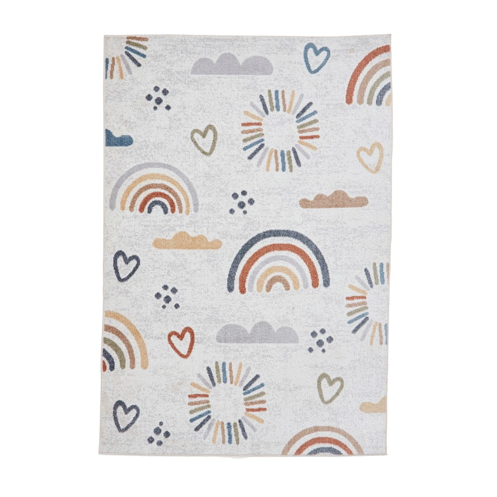 Krémszínű gyerek szőnyeg 120x170 cm Vida Kids Rainbow – Think Rugs