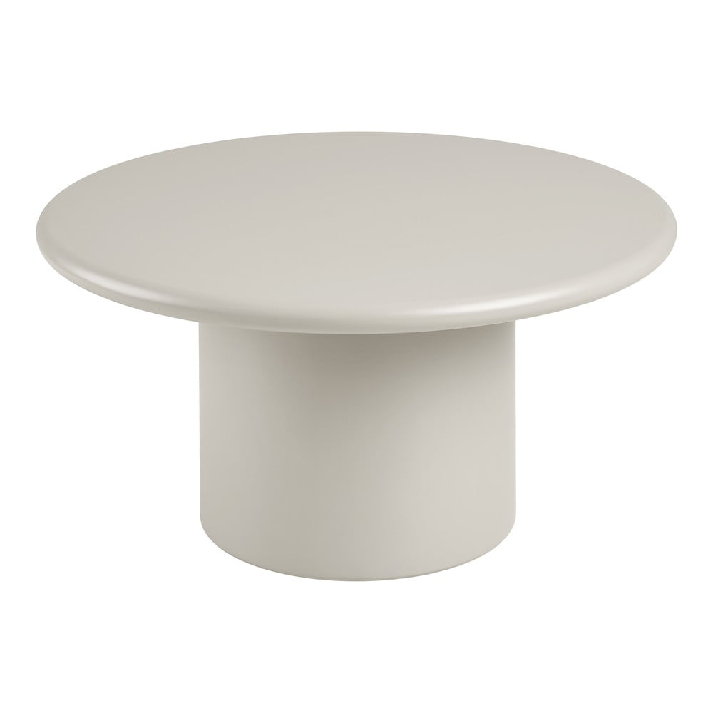 Krémszínű kerek dohányzóasztal ø 80 cm Nagano – House Nordic