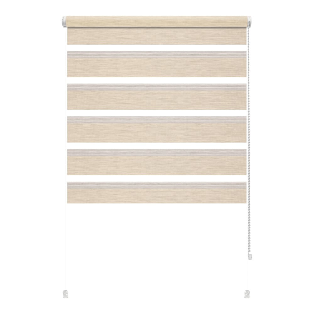 Krémszínű nappali-éjszakai roló 57x150 cm Zebra Silvalin – Gardinia