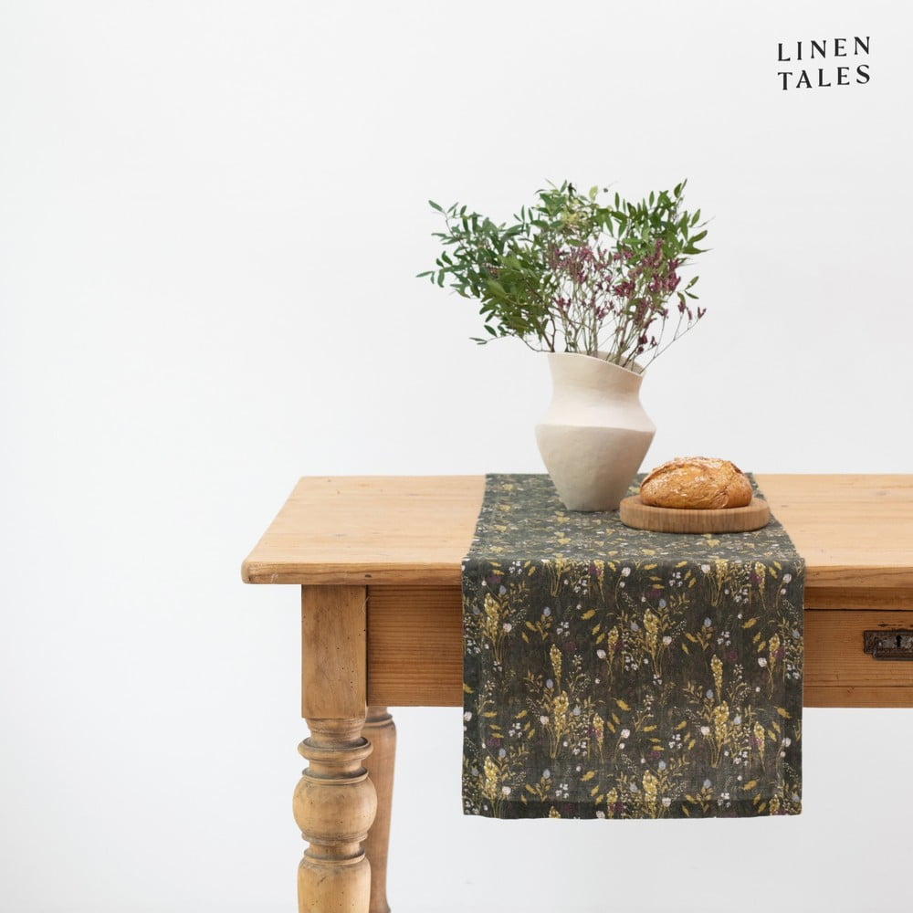 Len asztali futó 40x200 cm Woodland – Linen Tales