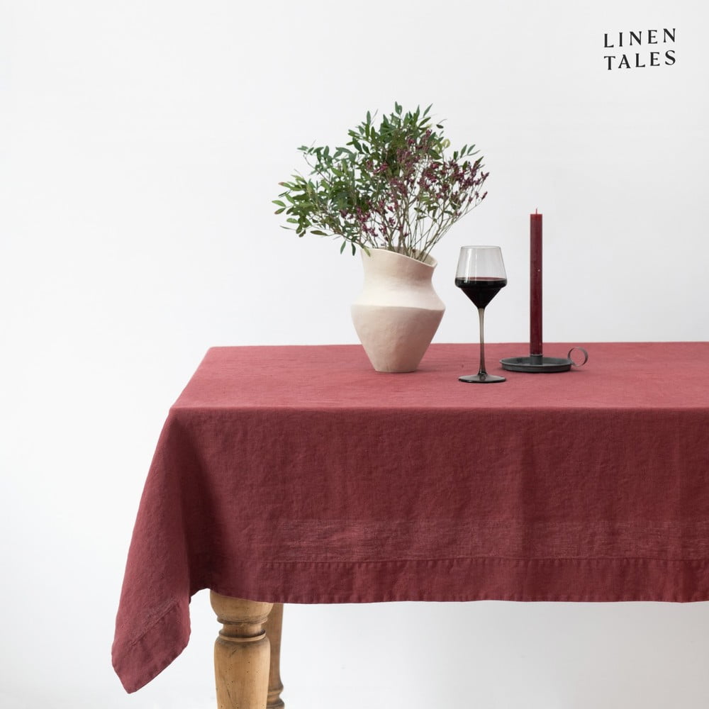 Len asztalterítő 140x250 cm Marsala – Linen Tales