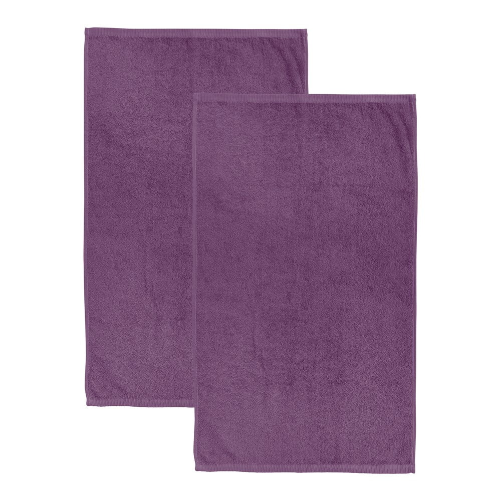 Lila gyorsan száradó-frottír pamut fürdőlepedő szett 2 db-os 90x140 cm Quick Dry – Catherine Lansfield