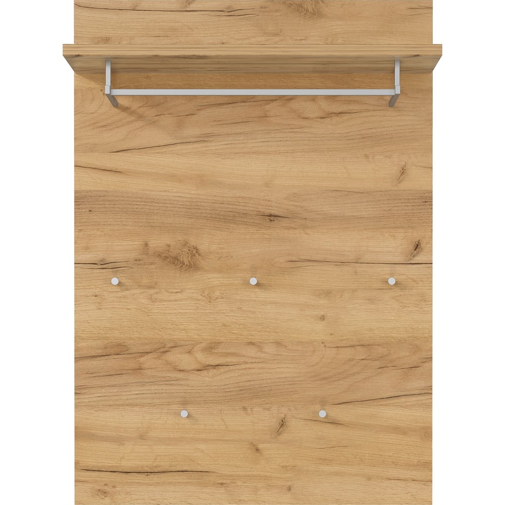 Natúr színű fogas panel tölgyfa dekorral Aledo – Germania