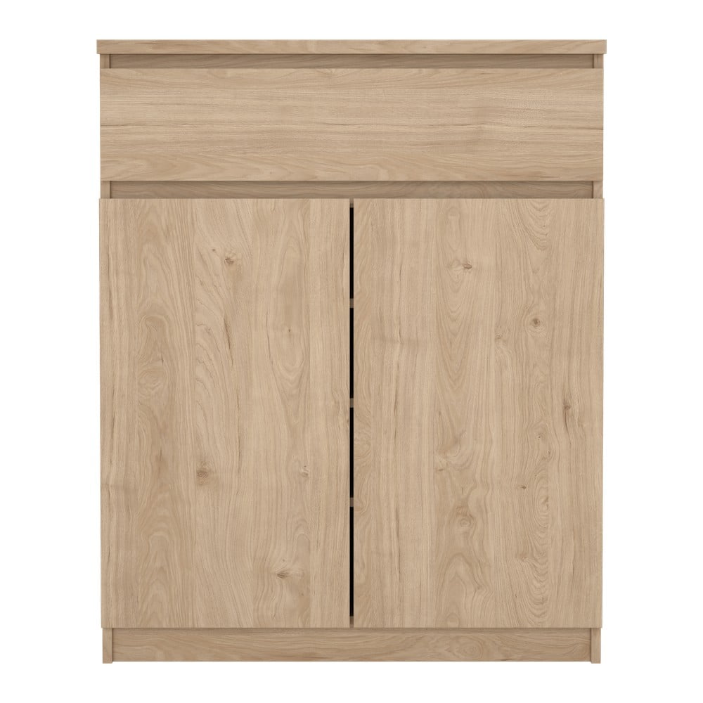 Natúr színű komód tölgyfa dekorral 80x100x40 cm Naia – Tvilum
